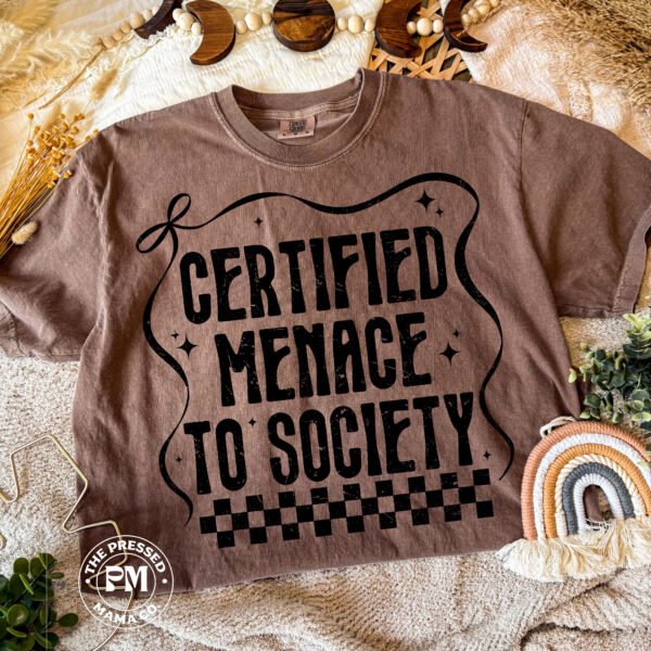 Certified Menace to Society (Tshirt Only)