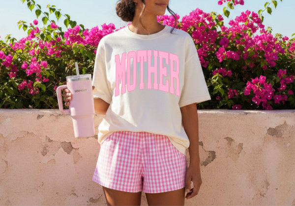 Varsity Pink MOTHER (Tshirt Only)