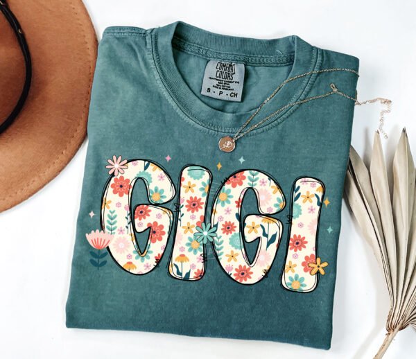 Floral MAMA, MIMI, NANA, GIGI (Tshirt Only)