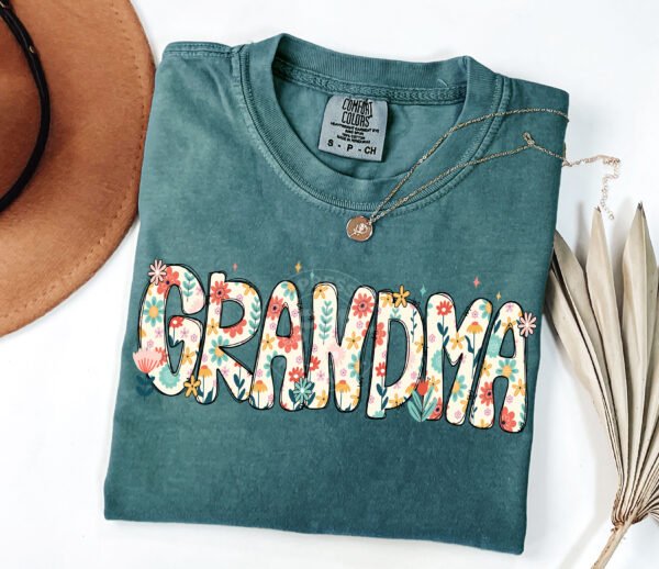 Floral MAMA, MIMI, NANA, GIGI (Tshirt Only)