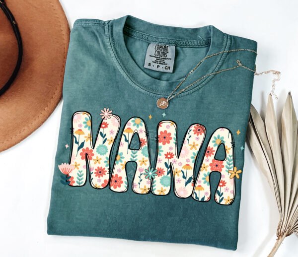 Floral MAMA, MIMI, NANA, GIGI (Tshirt Only)