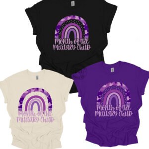 Camo Rainbow Purple Up for Military Kid (Adult, Toddler & Youth)