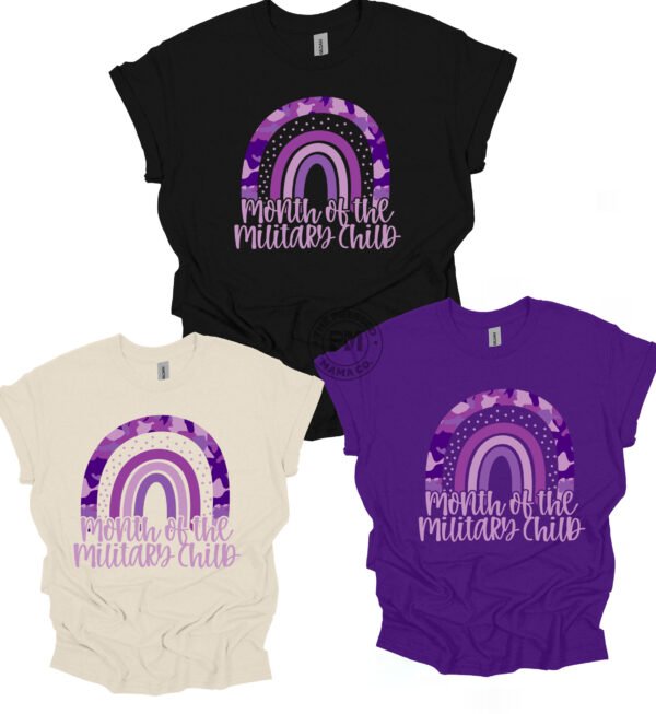 Camo Rainbow Purple Up for Military Kid (Adult, Toddler & Youth)