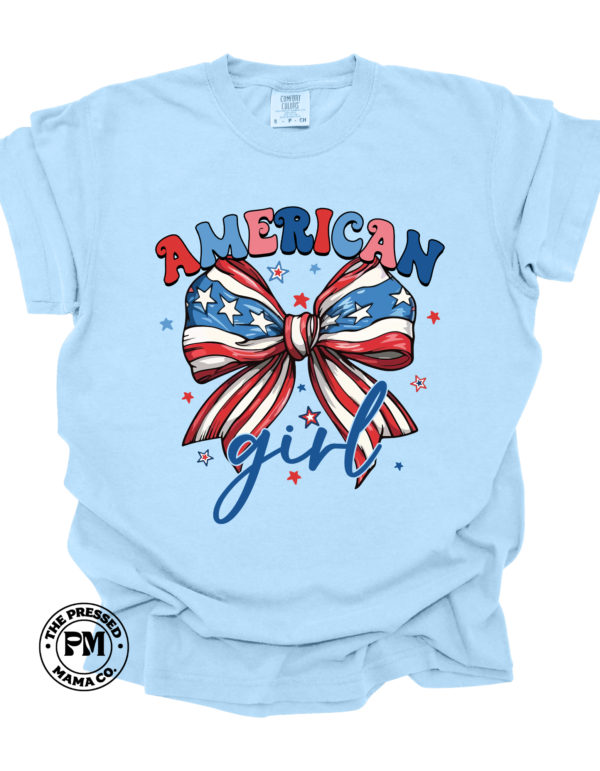 All American Girl w/ Bow (toddler, youth, adult)