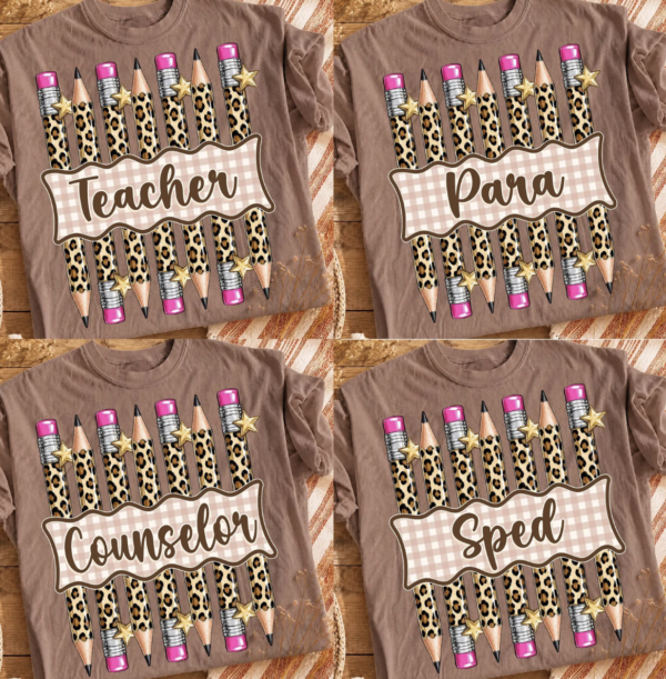 Cheetah Pencil (Teacher, para, sped, counselor)