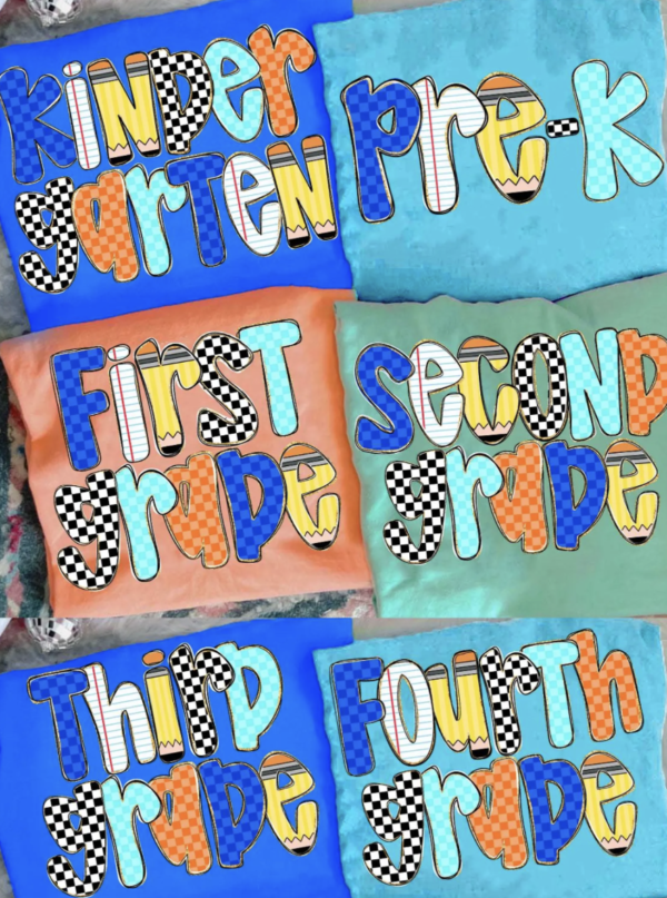 Checkered Grade Level Boys (prek-4th grade)