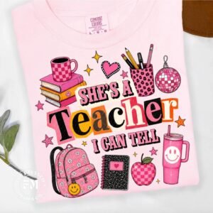 Tshirt Mockups-10 Shes a Teacher I Can Tell