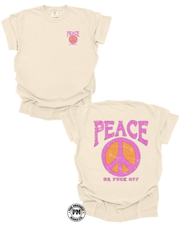 Tshirt Mockups-2 PEACE or F-OFF