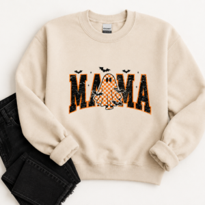 Retro Mama w/Bats and Checkered Ghost